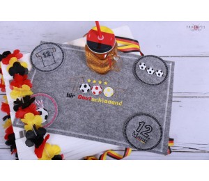 ITH Untersetzer - Fußball Silhouette